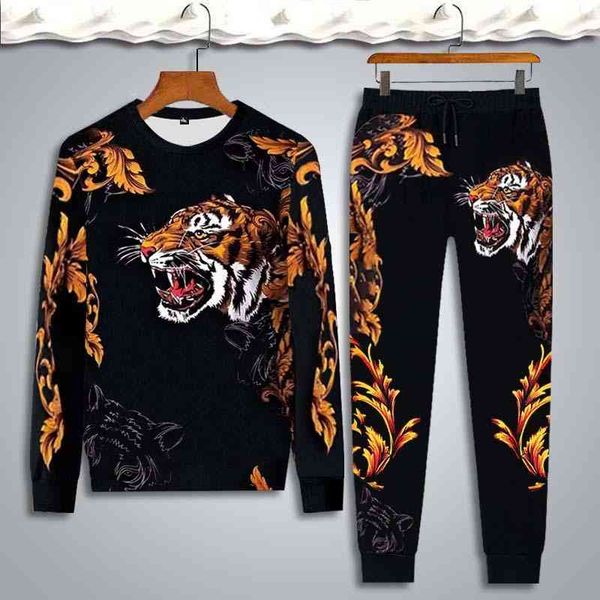 men's tracksuits set jogging long-sleeve t-shirt set tracksuit and pants s sweat suits dragon tiger printing sets clothing n7md, Gray
men's tracksuits set jogging long-sleeve t-shirt set tracksuit and pants s sweat suits dragon tiger printing sets clothing n7md, Gray