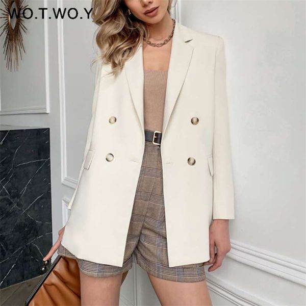 wotwoy office lady white blazers women autumn winter long sleeve coats female single button solid jacket woman pockets 210929, White;black
wotwoy office lady white blazers women autumn winter long sleeve coats female single button solid jacket woman pockets 210929, White;black