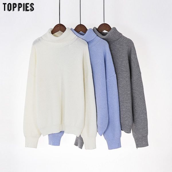 ies winter women sweater oversize turtleneck solid color knitted jumper fall clothings 210218, White;black
ies winter women sweater oversize turtleneck solid color knitted jumper fall clothings 210218, White;black