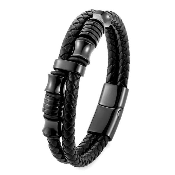 charm bracelets 2021 genuine leather bracelet for women accessories jewelry bohemian black color stainless steel cylinder bangles, Golden;silver
charm bracelets 2021 genuine leather bracelet for women accessories jewelry bohemian black color stainless steel cylinder bangles, Golden;silver