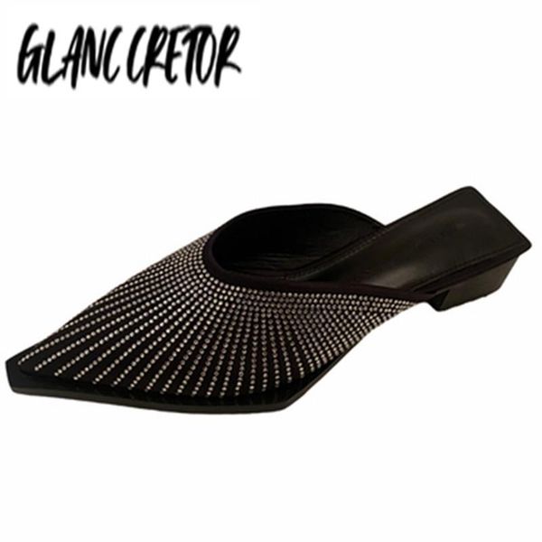 slippers woman sandals brand women shoes fashion outdoor slides mules pointed toe rhinestone comfortable, Black
slippers woman sandals brand women shoes fashion outdoor slides mules pointed toe rhinestone comfortable, Black