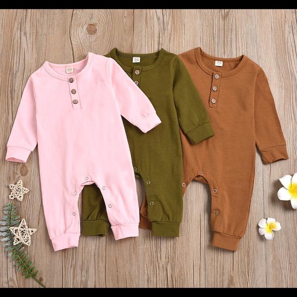 jumpsuits fashionable infant baby solid color romper, girls boys round neck with buttons long sleeve pants for autumn and spring, Blue
jumpsuits fashionable infant baby solid color romper, girls boys round neck with buttons long sleeve pants for autumn and spring, Blue