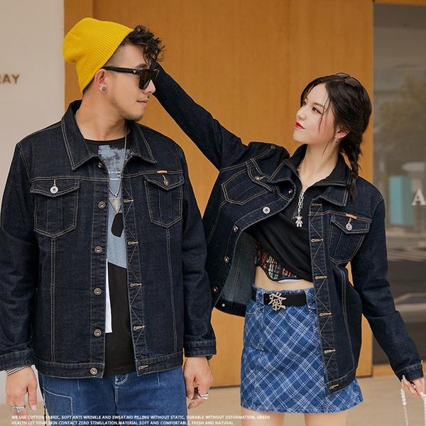 men's jackets loose denim jacket men and women european style autumn winter washed craft, Black;brown
men's jackets loose denim jacket men and women european style autumn winter washed craft, Black;brown