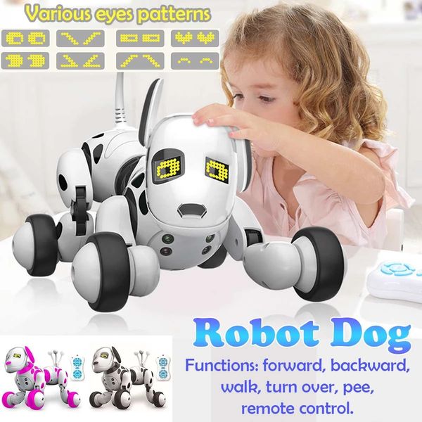 Smart Robot Dog 2.4G Wireless Remote Control Intelligent Talking Walk&Dance Robot Dog educational Toy Electronic Pet kids Gift, Pink
Smart Robot Dog 2.4G Wireless Remote Control Intelligent Talking Walk&Dance Robot Dog educational Toy Electronic Pet kids Gift, Pink