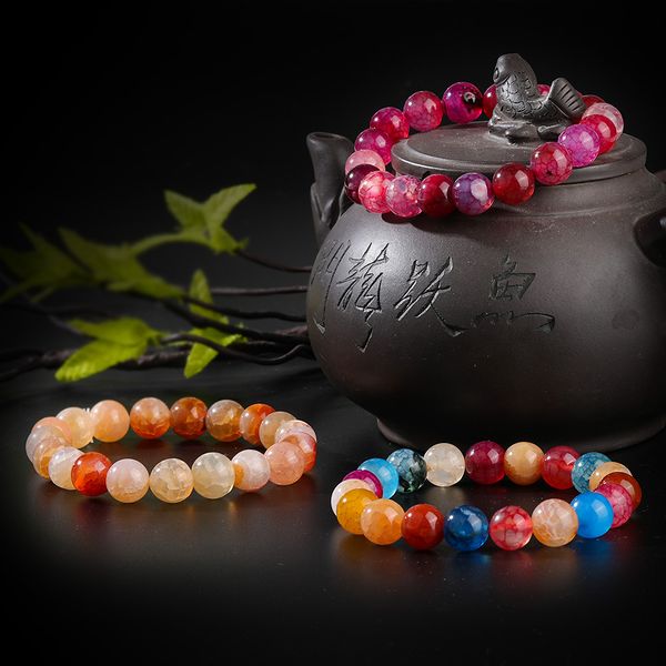 1pc 10mm agate natural stone strands bracelet on hand fashion frosted glass beaded bangle&bracelet for women with wish card jewelry gift, Black
1pc 10mm agate natural stone strands bracelet on hand fashion frosted glass beaded bangle&bracelet for women with wish card jewelry gift, Black