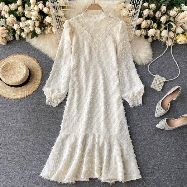 casual dresses singrain women korean solid dress o neck puff sleeve a line autumn elegant lace mesh patchwork loose, Black;gray
casual dresses singrain women korean solid dress o neck puff sleeve a line autumn elegant lace mesh patchwork loose, Black;gray