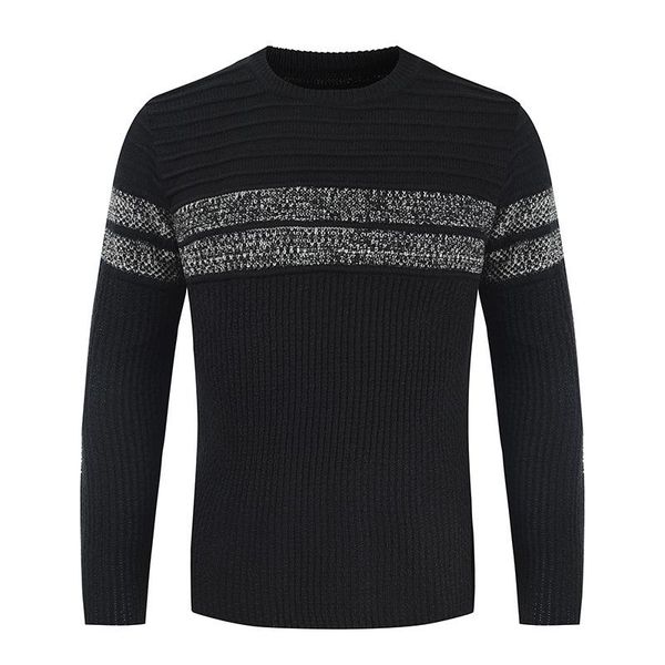 men's sweaters autumn and winter knitted fashion sweater long-sleeved pullover color-blocking warm casual men, White;black
men's sweaters autumn and winter knitted fashion sweater long-sleeved pullover color-blocking warm casual men, White;black