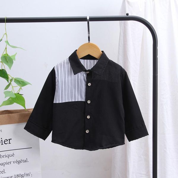shirts 2021 baby boys white spring autumn clothes kids children's stripe shirt, White;black
shirts 2021 baby boys white spring autumn clothes kids children's stripe shirt, White;black