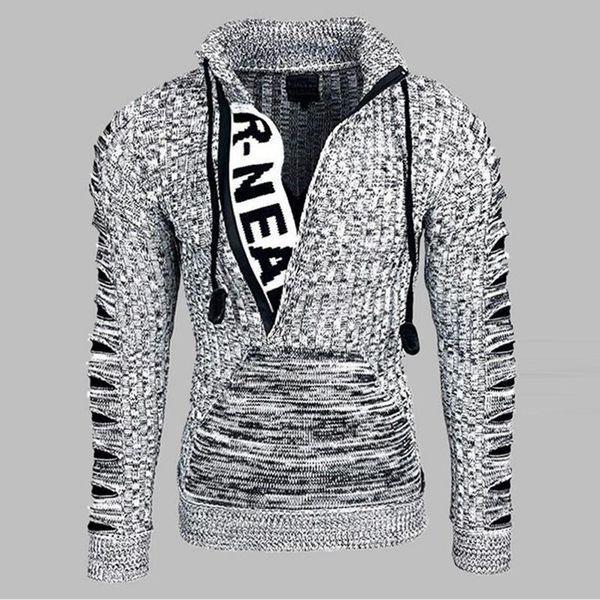 men's sweaters casual drawstring long sleeve mens harajuku knitted patchwork loose pullover men autumn winter fashion streetwear, White;black
men's sweaters casual drawstring long sleeve mens harajuku knitted patchwork loose pullover men autumn winter fashion streetwear, White;black