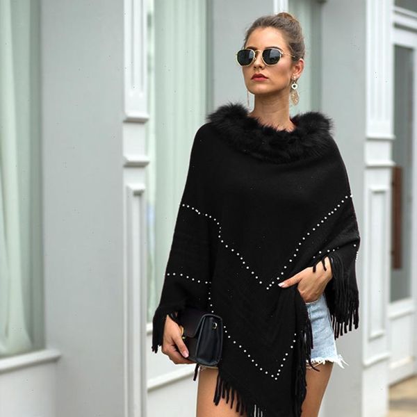new winter swing sweater coat women knitted cashmere poncho capes shawl cardigans fashion ladies casual pullovers sweaters 2021, White;black
new winter swing sweater coat women knitted cashmere poncho capes shawl cardigans fashion ladies casual pullovers sweaters 2021, White;black