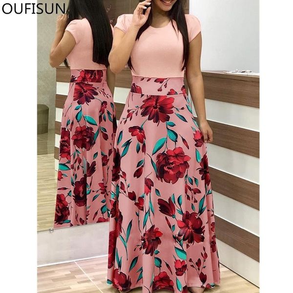 party dresses summer vintage print patchwork long dress women casual short sleeve slim elegant o neck ladies maxi sundress, White;black
party dresses summer vintage print patchwork long dress women casual short sleeve slim elegant o neck ladies maxi sundress, White;black