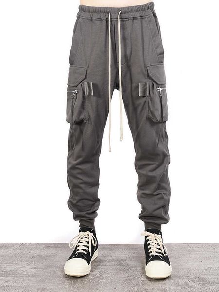 fashion outlet 21ss owens grey dark ro grey shell pants side zipper multi pocket slim overalls men's rick style 8mc1, White;black
fashion outlet 21ss owens grey dark ro grey shell pants side zipper multi pocket slim overalls men's rick style 8mc1, White;black