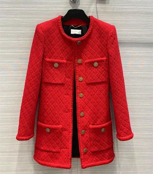 women's wool & blends european and american clothing winter 2022 long sleeve single breasted button fashion bag red black tweed coat
women's wool & blends european and american clothing winter 2022 long sleeve single breasted button fashion bag red black tweed coat