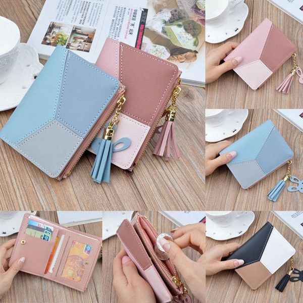 wallets women girl leather small short coin purse zip around mini button snapped wallet, Red;black
wallets women girl leather small short coin purse zip around mini button snapped wallet, Red;black