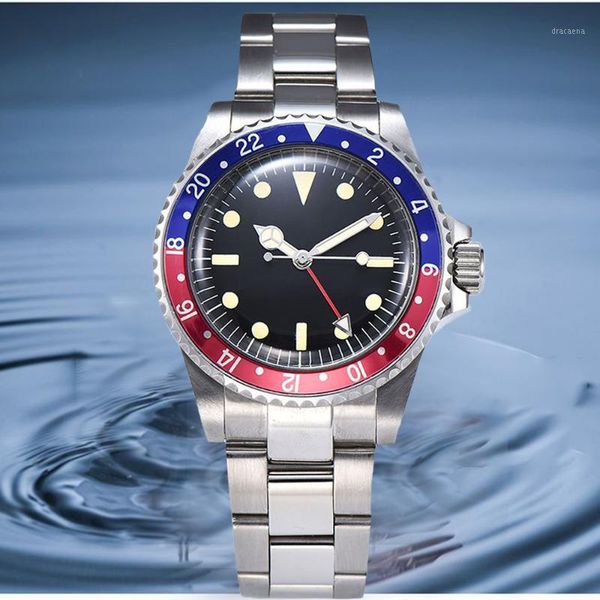 wristwatches gmt luxury men's watch automatic mechanical movement 40mm 316 stainless steel case luminous pointer diving, Slivery;brown
wristwatches gmt luxury men's watch automatic mechanical movement 40mm 316 stainless steel case luminous pointer diving, Slivery;brown