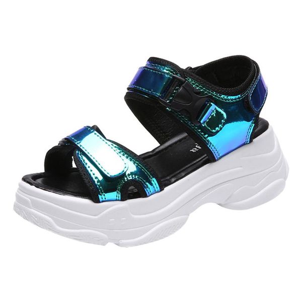 dress shoes sagace sandals woman sequins thick bottom open toe wedges mid heel adhesive tape cool female women summer, Black
dress shoes sagace sandals woman sequins thick bottom open toe wedges mid heel adhesive tape cool female women summer, Black