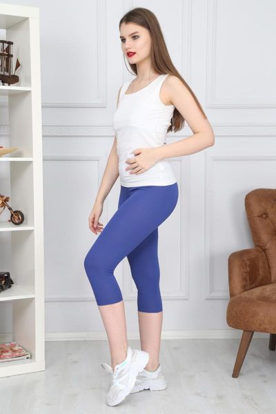 women's leggings blue below knee combed cotton tights 19722, Black
women's leggings blue below knee combed cotton tights 19722, Black