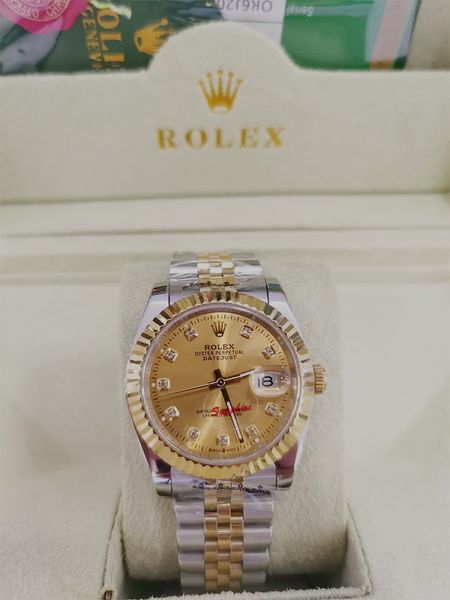 with original box 31mm 36mm 41mm woman mans watch datejust 116233 date president 18k gold diamond dial asia 2813 movement mechanical automat, Slivery;brown
with original box 31mm 36mm 41mm woman mans watch datejust 116233 date president 18k gold diamond dial asia 2813 movement mechanical automat, Slivery;brown