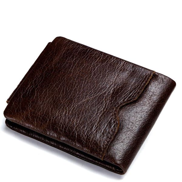 tri-fold men's wallet genuine leather cross short wallet card holder coin purses small male wallets retro crazy horse leather, Red;black
tri-fold men's wallet genuine leather cross short wallet card holder coin purses small male wallets retro crazy horse leather, Red;black