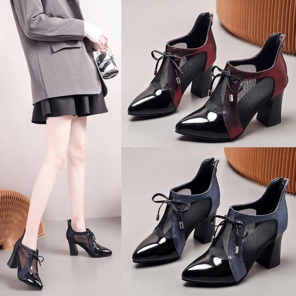 2021 new woman mesh high heels square heel hollow out women pumps summer work shoes for female pointed toe blue wine red, Black
2021 new woman mesh high heels square heel hollow out women pumps summer work shoes for female pointed toe blue wine red, Black
