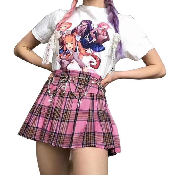 skirts dewadbow harajuku kawaii female 2021 women fashion summer high waist pleated wind cosplay plaid matching clothes in stock, Black
skirts dewadbow harajuku kawaii female 2021 women fashion summer high waist pleated wind cosplay plaid matching clothes in stock, Black