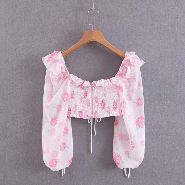 sweet chic pink rose ruffles short blouses cute girls stylish lace up square collar casual women blusas, White
sweet chic pink rose ruffles short blouses cute girls stylish lace up square collar casual women blusas, White