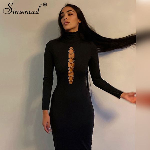 turtleneck bodycon maxi dresses for women long sleeve hoop hollow out night clubwear long dress solid black hot, White;black
turtleneck bodycon maxi dresses for women long sleeve hoop hollow out night clubwear long dress solid black hot, White;black