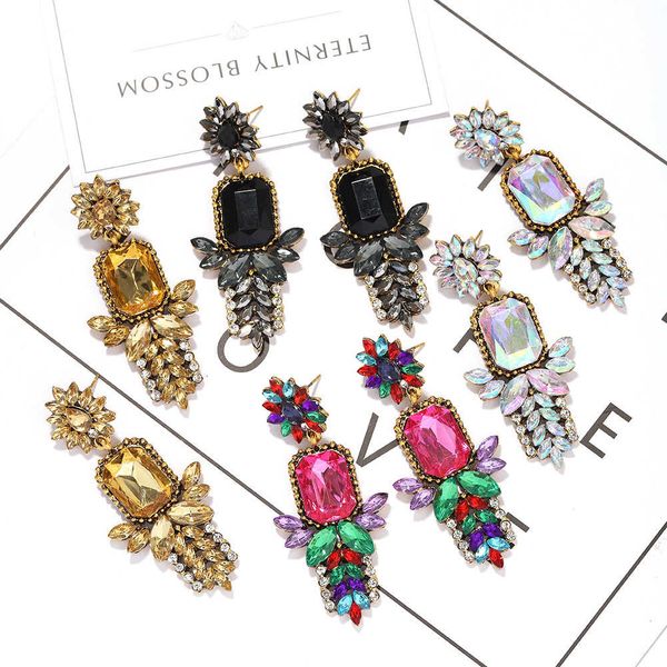 selling exaggerate creativity fashion women's high grade inlaid color diamond water drop earrings can be a, Silver
selling exaggerate creativity fashion women's high grade inlaid color diamond water drop earrings can be a, Silver