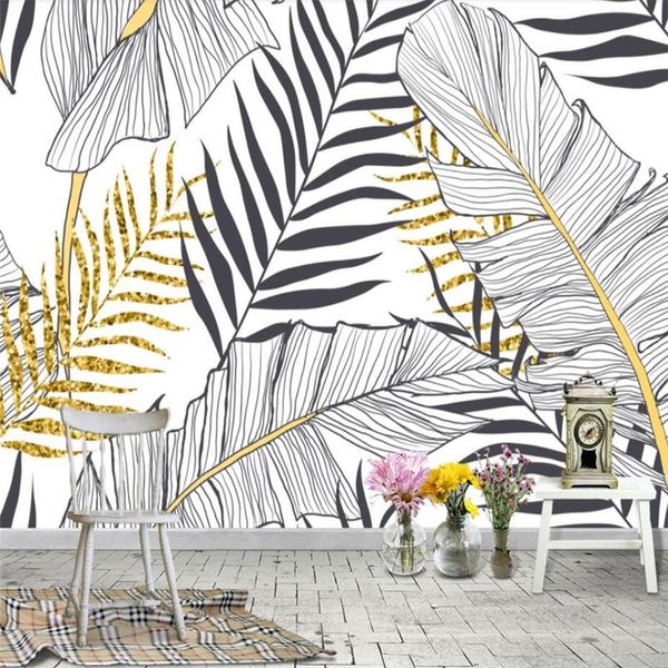 wallpapers papel de parede nordic simple banana leaf black and white palm wall decoration painting custom large mural wallpaper living room
wallpapers papel de parede nordic simple banana leaf black and white palm wall decoration painting custom large mural wallpaper living room