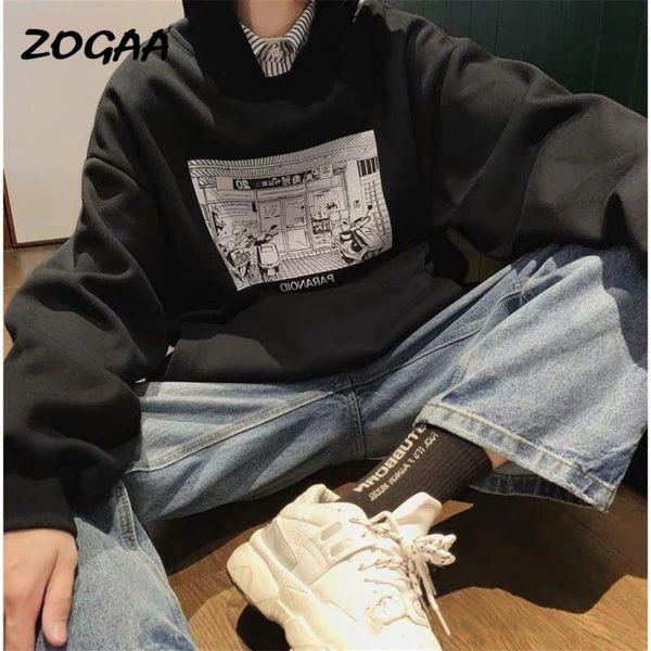 zogaa hoodies men new spring men's thick hooded sweatshirt trend simple printed harajuku casual youth streetwear loose, Black
zogaa hoodies men new spring men's thick hooded sweatshirt trend simple printed harajuku casual youth streetwear loose, Black