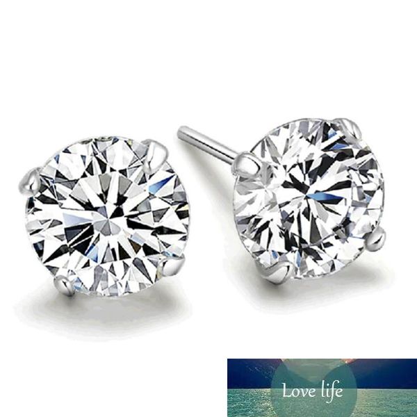 925 sterling silver classic white crystal zircon stud earrings for women wedding jewelry gift dropshipping s-e303, Golden;silver
925 sterling silver classic white crystal zircon stud earrings for women wedding jewelry gift dropshipping s-e303, Golden;silver