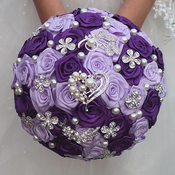 wedding flowers purple lilac satin ribbon bridal bouquets diamond pearls artificial flower rhinestones quinceanera w1255
wedding flowers purple lilac satin ribbon bridal bouquets diamond pearls artificial flower rhinestones quinceanera w1255