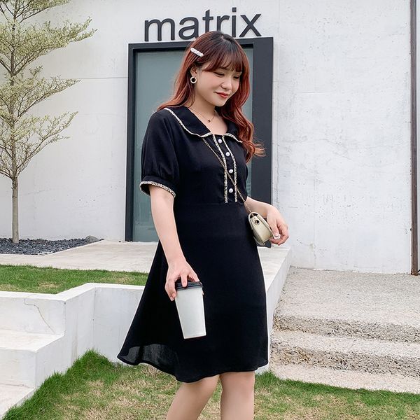 fast fashion version of plus-size women's xiaoxiangfeng summer new dress 2340 f9kl, Black;gray
fast fashion version of plus-size women's xiaoxiangfeng summer new dress 2340 f9kl, Black;gray