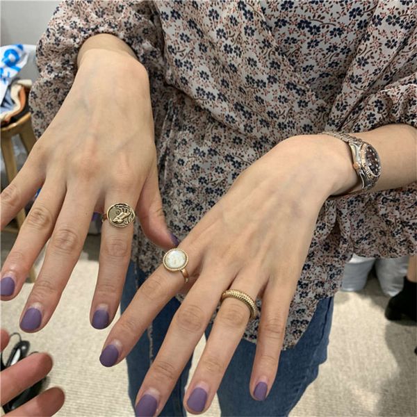 hbp korean style baroque fashion trendsetter ripple gold metal laminated band set ring, Silver
hbp korean style baroque fashion trendsetter ripple gold metal laminated band set ring, Silver