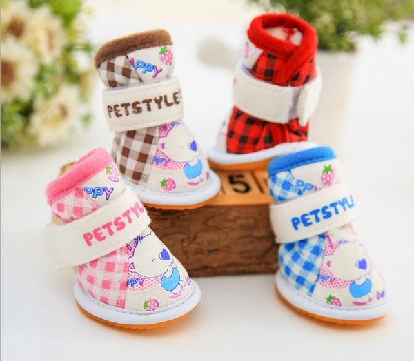 dog apparel pet shoes plaid bear boots yorkie maltese chiwawa puppy clothing for dogs cat clothes 4 pieces/set
dog apparel pet shoes plaid bear boots yorkie maltese chiwawa puppy clothing for dogs cat clothes 4 pieces/set