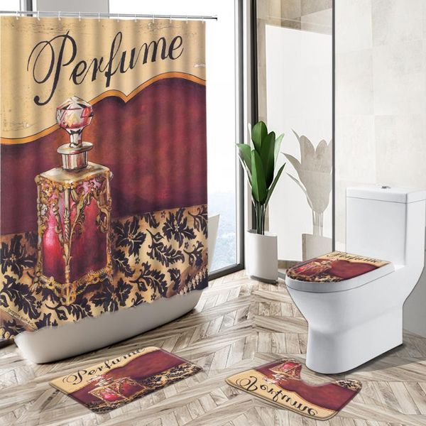 shower curtains retro nostalgic red perfume curtain european pattern design girl bathroom decor non-slip rug toilet cover bath mat set
shower curtains retro nostalgic red perfume curtain european pattern design girl bathroom decor non-slip rug toilet cover bath mat set