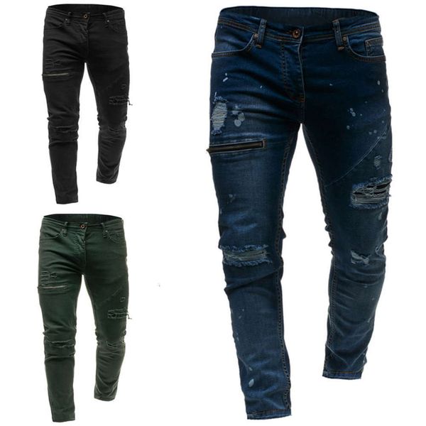 20212019 washing hole design zipper decoration men's casual jeans pants 3407, Blue
20212019 washing hole design zipper decoration men's casual jeans pants 3407, Blue