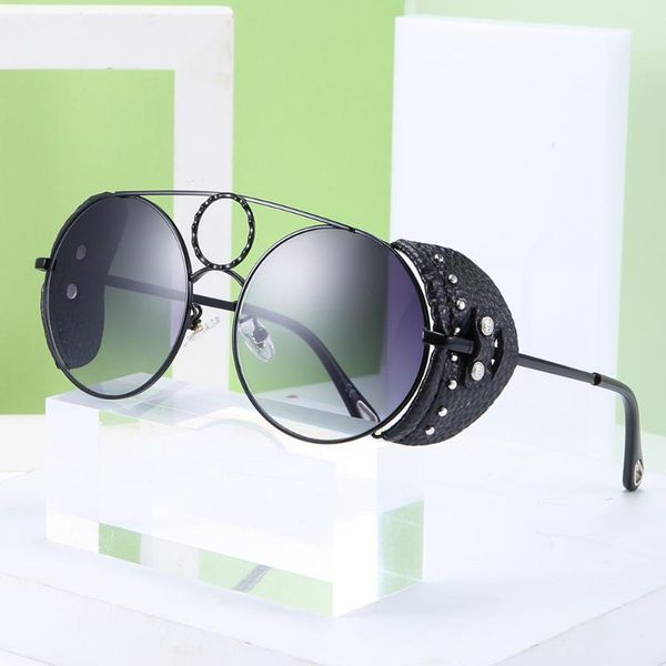 sunglasses retro steampunk round designer steam punk metal shields men women uv400 gafas de sol, White;black
sunglasses retro steampunk round designer steam punk metal shields men women uv400 gafas de sol, White;black