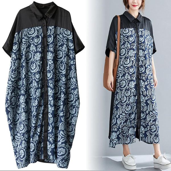 casual dresses product large size women's lapel single breasted loose printing mid length floral ladies shirt dres, Black;gray
casual dresses product large size women's lapel single breasted loose printing mid length floral ladies shirt dres, Black;gray