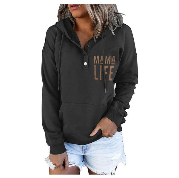women's hoodies & sweatshirts color block long sleeve casual drawstring button down pullover with pocket sudadera mujer * natal, Black
women's hoodies & sweatshirts color block long sleeve casual drawstring button down pullover with pocket sudadera mujer * natal, Black