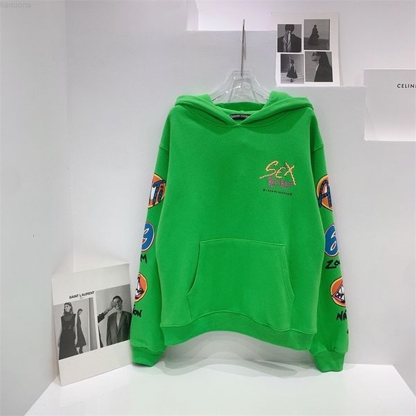 2021 autumn winter women's new fashion trendy brand style green fried street graffiti print plush hoodie jacket, Black
2021 autumn winter women's new fashion trendy brand style green fried street graffiti print plush hoodie jacket, Black