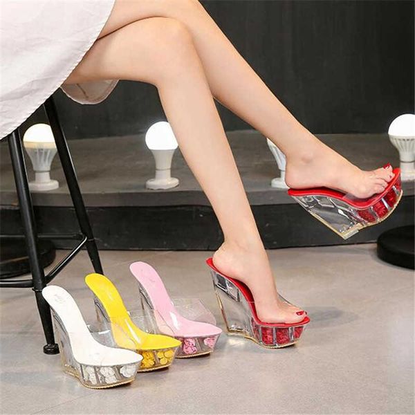 slippers women high heel slipper 2021 summer transparent crystal wedding shoes high-heeled 15cm wild flower waterproof, Black
slippers women high heel slipper 2021 summer transparent crystal wedding shoes high-heeled 15cm wild flower waterproof, Black