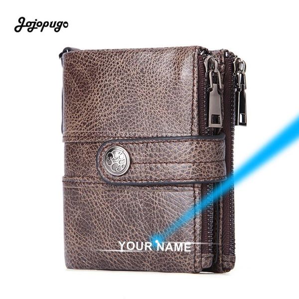 wallets jojopugo fashion designer wallet men zipper & hasp genuine cow leather rfid purses card holder laser engraving, Red;black
wallets jojopugo fashion designer wallet men zipper & hasp genuine cow leather rfid purses card holder laser engraving, Red;black