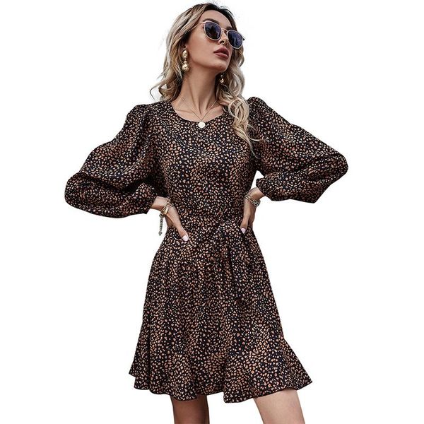 casual dresses leopard print lantern long sleeve chiffon women dress fashion o-neck spring and summer high waist elegant a-line, Black;gray
casual dresses leopard print lantern long sleeve chiffon women dress fashion o-neck spring and summer high waist elegant a-line, Black;gray