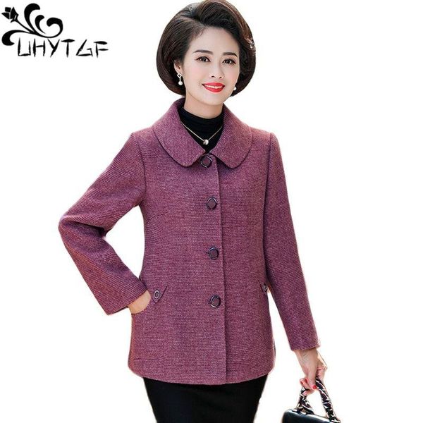 women's wool & blends uhytgf mother 5xl plus size jacket women fashion pocket long sleeve casual wild spring autumn woolen coat female, Black
women's wool & blends uhytgf mother 5xl plus size jacket women fashion pocket long sleeve casual wild spring autumn woolen coat female, Black