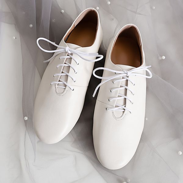 2019 spring womens genuine leather lace-up flats oxfords leisure soft comfortable walking shoes female footwaerdress shoes, Black
2019 spring womens genuine leather lace-up flats oxfords leisure soft comfortable walking shoes female footwaerdress shoes, Black