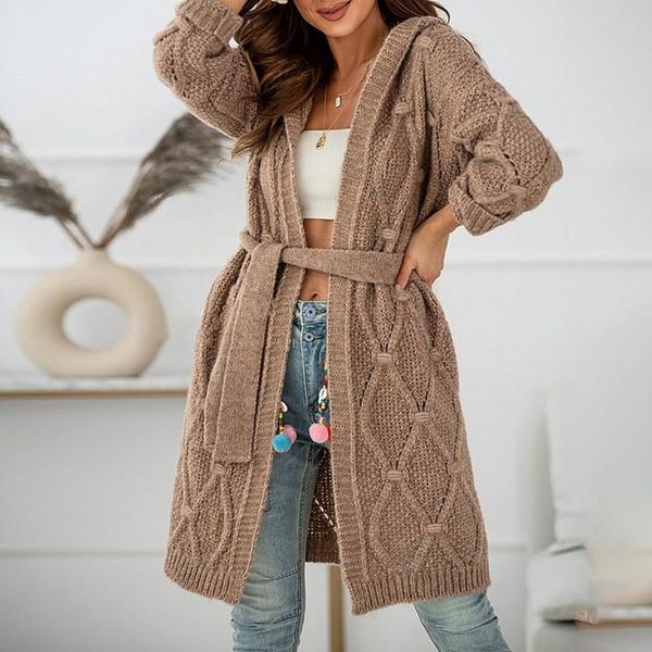 women's knits & tees fashion ladies cardigan mid-length solid woman knitted sweater ropa mujer autumn lace up knitting coat jacket with, White
women's knits & tees fashion ladies cardigan mid-length solid woman knitted sweater ropa mujer autumn lace up knitting coat jacket with, White