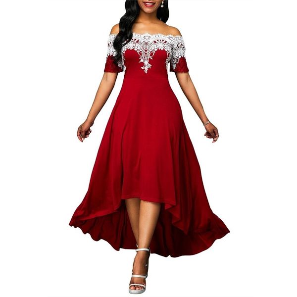 70% off outlet online apparel summer autumn dresses plus size party lace patchwork shoulder short sleeve women high low dress, Black;gray
70% off outlet online apparel summer autumn dresses plus size party lace patchwork shoulder short sleeve women high low dress, Black;gray