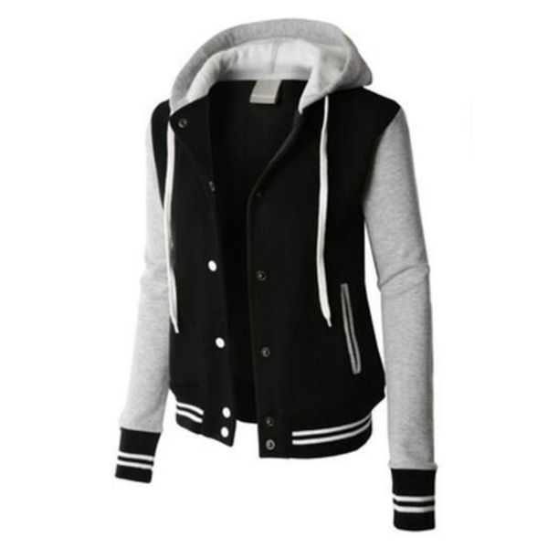 men's hoodies & sweatshirts women long sleeve stitching color single breasted sweatshirt female sweat coat casual fashion sportswear pl, Black
men's hoodies & sweatshirts women long sleeve stitching color single breasted sweatshirt female sweat coat casual fashion sportswear pl, Black