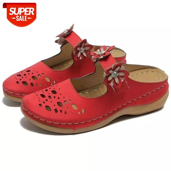 women's sandals 2021 summer handmade leather floral retro style soft bottom slipper zapatillas mujer casa flip flop #mz86, Black
women's sandals 2021 summer handmade leather floral retro style soft bottom slipper zapatillas mujer casa flip flop #mz86, Black